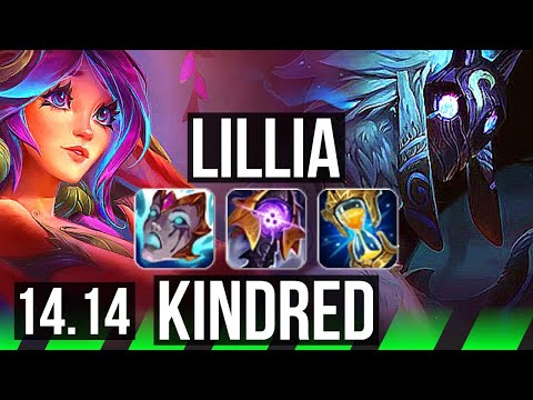 LILLIA vs KINDRED (JGL) | 8k comeback, 52k DMG, 600+ games, Dominating | EUW Grandmaster | 14.14