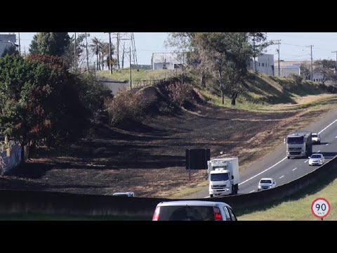 Queimadas à margem de rodovias trazem alerta aos motoristas