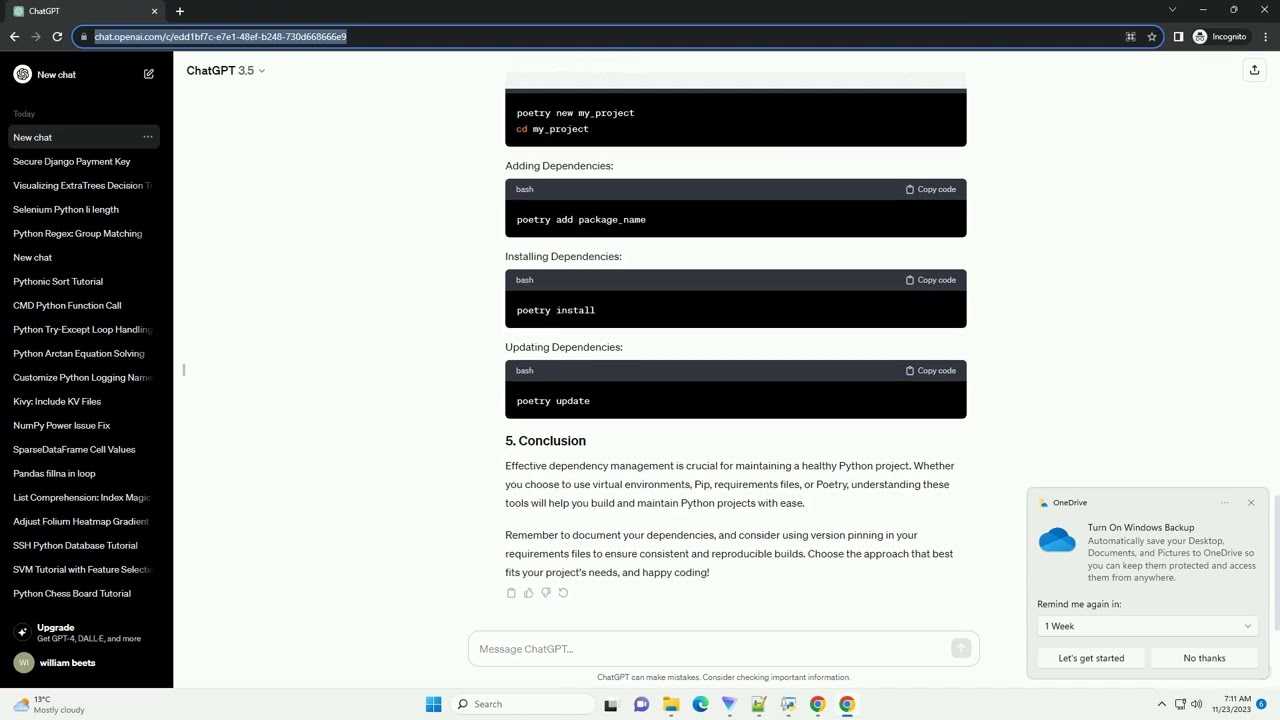 Python way of managing dependencies