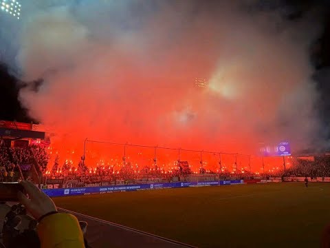 Choreo & Pyro der Osnabrück-Fans "50 Jahre Flutlichtspiele" | VfL Osnabrück – Wehen Wiesbaden