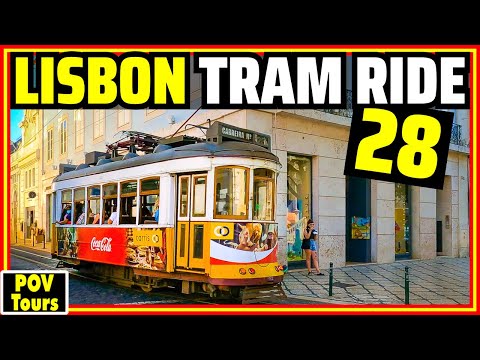 [4K] Ande no Eléctrico 28 de Lisboa 😁 O meio de transporte mais espectacular e divertido de Lisboa! Portugal