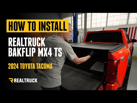 How to Install RealTruck BAKFlip MX4 TS Hard Folding Tonneau Cover on a 2024 Toyota Tacoma