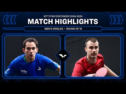 Hugo Calderano vs Tomislav Pucar | MS R16 | WTT Star Contender Doha 2026