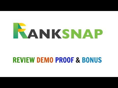 Ranksnap Review Demo Proof Bonus - Natural Looking Safe Backlinking On Autopilot Video