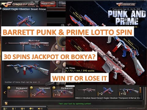 Barrett M82A1-Punk & Prime 2nd Lotto (30 Spins) Jackpot or Nga Nga? in CrossFire PH September 2020