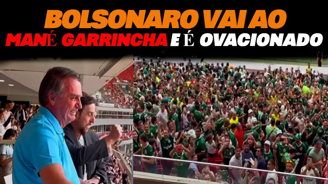 BOLSONARO APARECE NO MANÉ GARRINCHA E É OVACIONADO