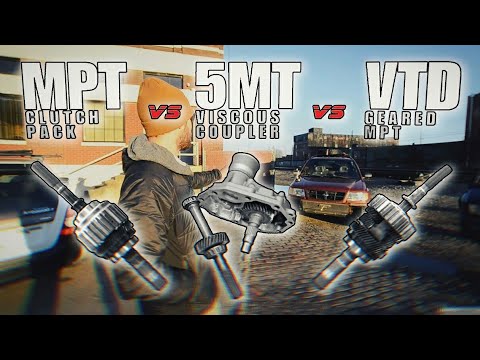 MPT vs VTD vs VISCOUS COUPLING | Subaru center differential power transfer test
