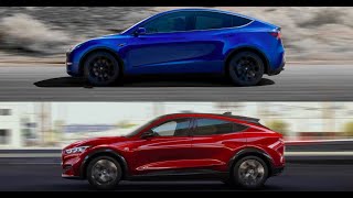 טסלה מודל וואי נגד פורד מוסטנג מק אי