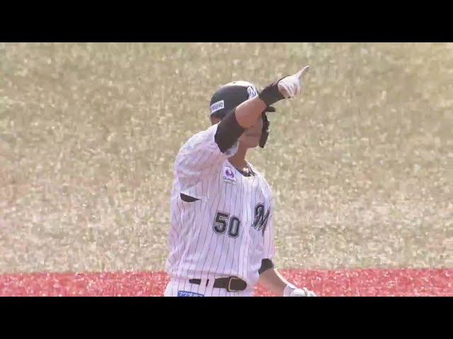 【1回裏】すぐさま取り返す!! マリーンズ・石川慎吾 タイムリー2ベースヒットで同点に!! 2023年10月7日 千葉ロッテマリーンズ 対 オリックス・バファローズ