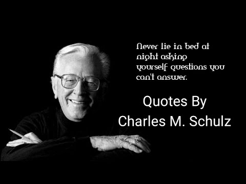 Inspirational Charles M. Schulz Quotes