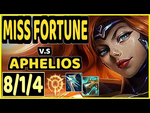 MISS FORTUNE vs APHELIOS - 8/1/4 KDA BOTTOM ADC GAMEPLAY - EUW Ranked GRANDMASTER