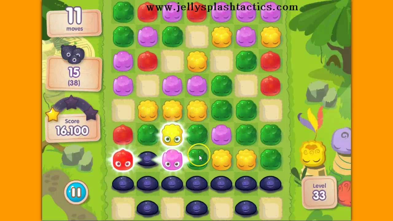 Jelly Splash Level 33 - No boosters used