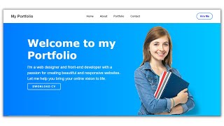 Create an Animated Portfolio Website in HTML & CSS: Step-by-Step Tutorial #webdesign
