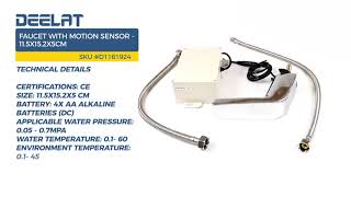 Faucet with Motion Sensor - 11.5x15.2x5cm