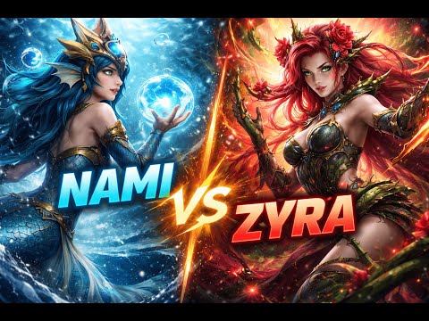 League of Legends - Support Nami vs. Zyra | Full Gameplay