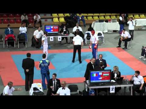 WAKO Kickboxing WC 2011: LC -84kg Dancso(HUN) vs Miskovic(CRO)