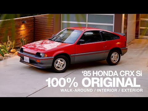 1985 Honda CRX Si 100% Stock – Walk-around, Start, Run, Interior, Exterior
