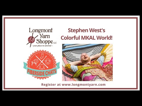Stephen West's Colorful MKAL World on Fiberside Chats! Sept 10, 2023