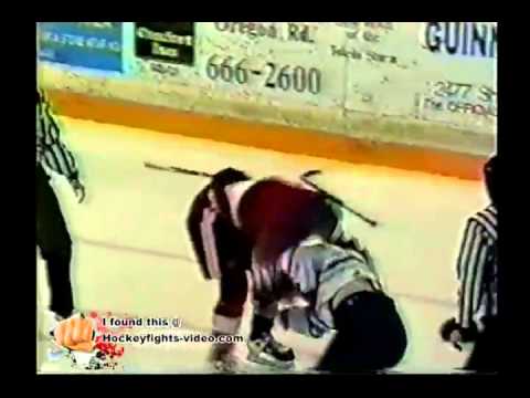 Mar 12, 1999 Derek Ernest vs Ken Tasker Hampton Roads Admirals vs Toledo Storm ECHL