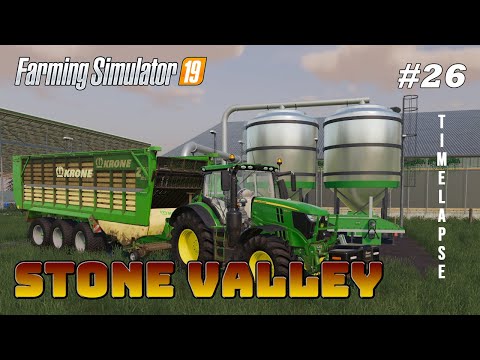 Filling Up Cow Feed Mixer, Spraying Herbs & Seeding More Oats | FS19 Timelapse | Stone Valley X2