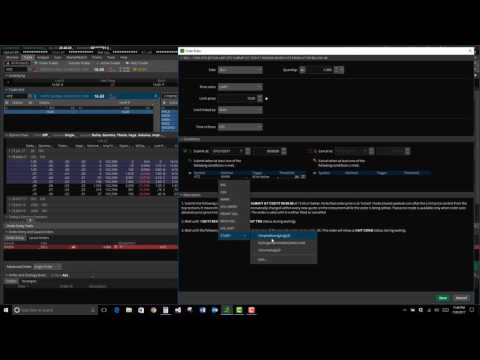 How to place a condition order