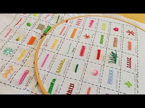 Fifty Basic Hand Embroidery Stitches Sampler for Absolute Beginners