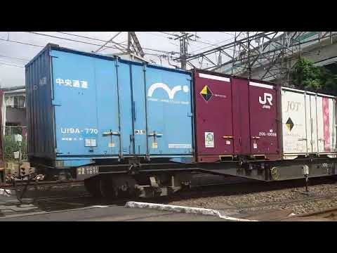 東海道線関東圏の貨物列車 1093レ               高速貨物B 東京ター名古屋タ