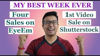 Best Week in Stock Photography, Sales on EyeEm, First Stock Video sale on Shutterstock