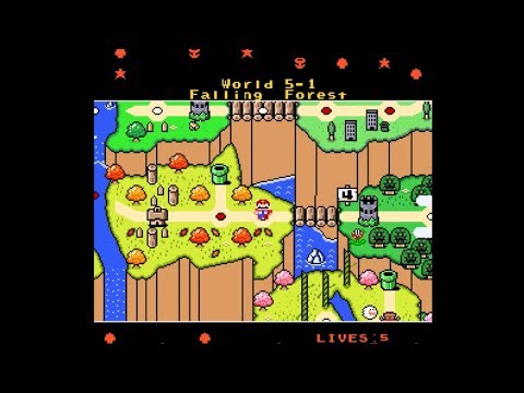 SMW ROM Hack Overworld - "New Super Mario World 2: Around the World"