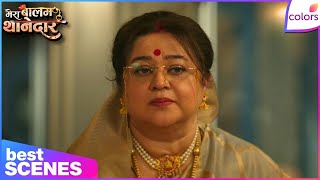 Mera Balam Thanedaar | Best Moments | Veer Stops Bulbul From Saying a Word in Front of Sulakshana