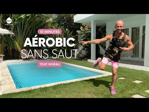 10 min AEROBIC FULL BODY 👟 - Slim your waist - NO JUMPING - Alexandre Mallier - Move Your Fit