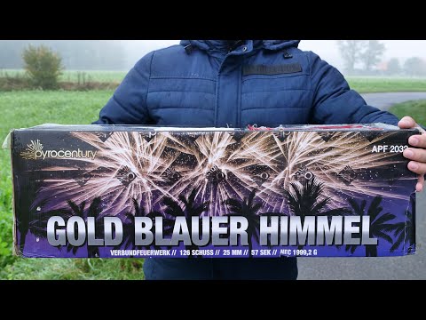 GOLD BLAUER HIMMEL 2021 - Pyrocentury   [𝟰𝗞] | JJFireworks