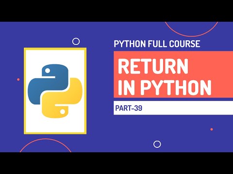 Return In Python Python Full Course Part 39 Hindi