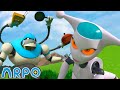 Arpo And Nannybot Fight ARPO The Robot Full Episodes Cartoon Collection Funny Kids Cartoons