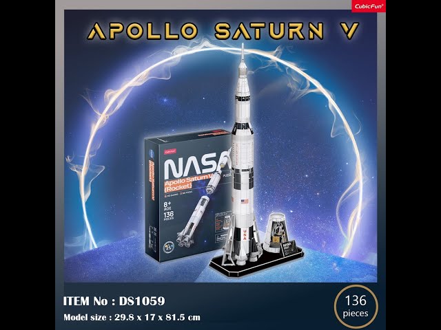Vídeo relacionado con NASA - Puzzle 3D Niños Apollo Saturn V | Maquetas para Construir Adultos Y Niños | Puzzles 3D | Puzzle 3D Adultos | Maquetas para Montar