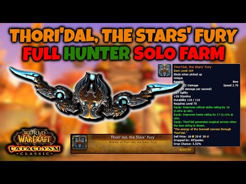 Thori'dal Solo Farm EXPLAINED (Hunter PoV) [Cataclysm Classic] - Sunwell Plateau Solo