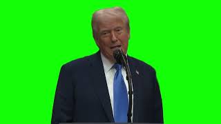 Donald Trump “nothing bad can happen, it can only good happen” green screen