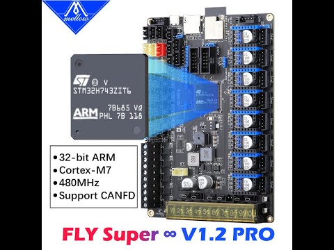 Mellow High-speed Super 8 V1.2 Pro Board For Uart Spi 3D Printer RRF/Klipper Support Canbus