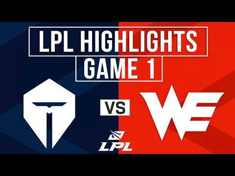 TES vs WE Highlights Game 1 | LPL 2026 Split 1 Playoffs | Top Esports vs Team WE