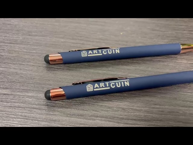 Vídeo relacionado con regalo grabado - 15 Bolígrafos Personalizados 2 en 1 con Pulsador Táctil | Grabado de Texto y Logo | Ideal para Bodas, Comuniones, Bautizos, Merchandising de Empresa, Metal |Unidades (15)