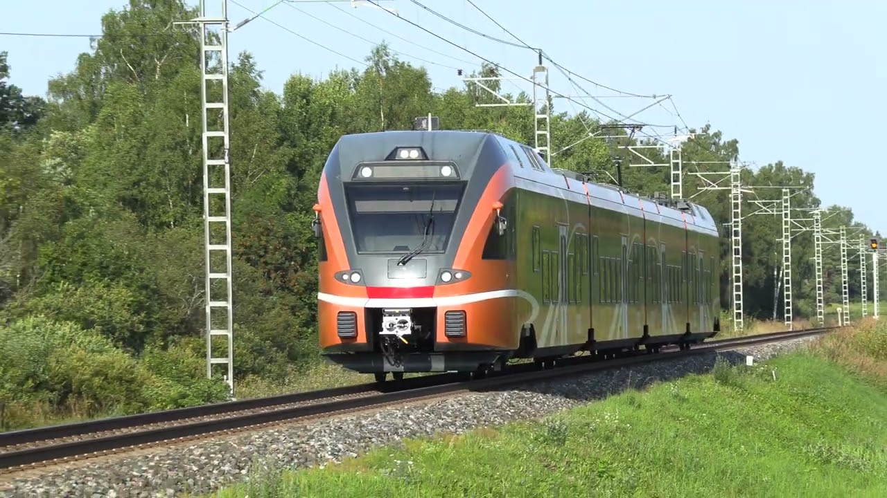 Штадлерский электропоезд 1406 на о.п. Нийтвялья / Stadler EMU 1406 at Niitvälja stop