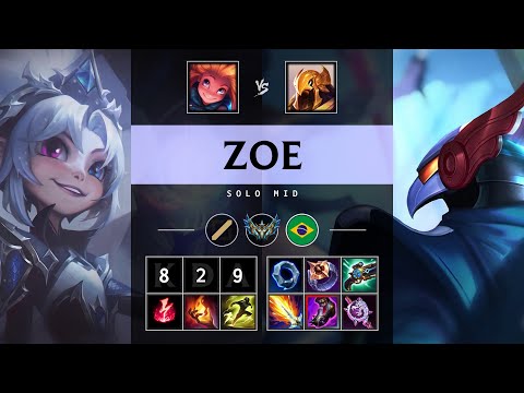 Zoe Mid vs Azir - BR Challenger Patch 25.14