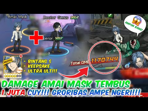 AKHIRNYA! DAMAGE AMAI MASK TEMBUS 1 JUTA CUY!!! GRORIBAS AMPE NGERI! OPM THE Strongest Indonesia