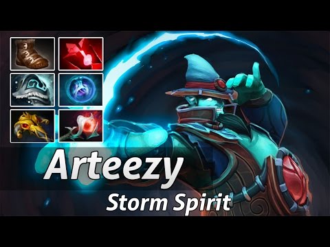 Arteezy Storm Spirit 9000 MMR Gameplay - Dota 2 Epic Moments
