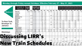 Deep look and discussion about LIRR's New Train Schedule with Full Service to Grand Central!