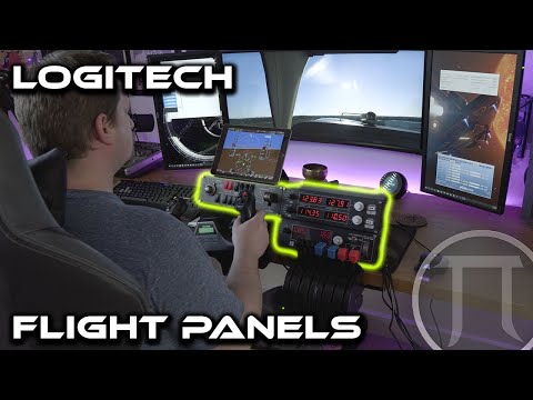 Logitech Pro Flight Radio Panel Skraidymo simuliatorius video