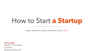 Sam Altman - Team and Execution