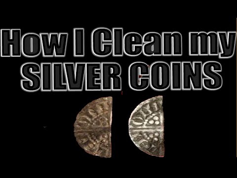 How I clean my Silver Coins (Hammered in the example)