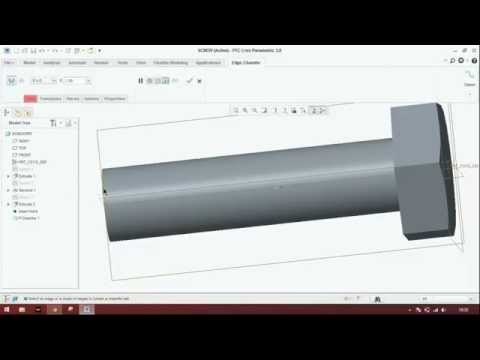 adding thread to Bolt in creo parametric (2.0/3.0/5.0)