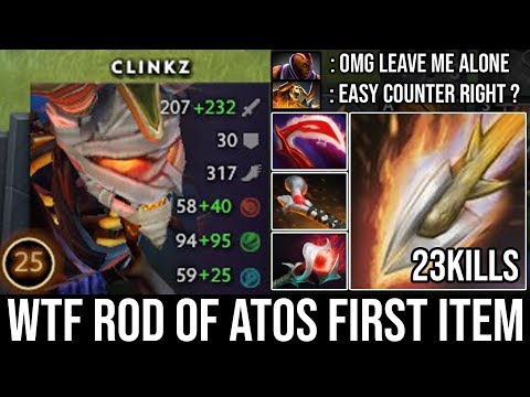 NEW Cancer to Destroy Anti Mage | WTF Offlane Clinkz Rod of Atos First Item + Insane Damage DotA 2